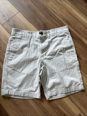 Sonoma Men's Cream Flat-Front Chino Shorts